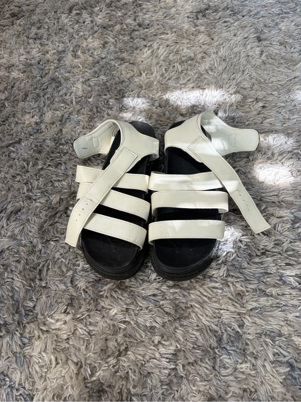 women’s  White Strappy Sandals